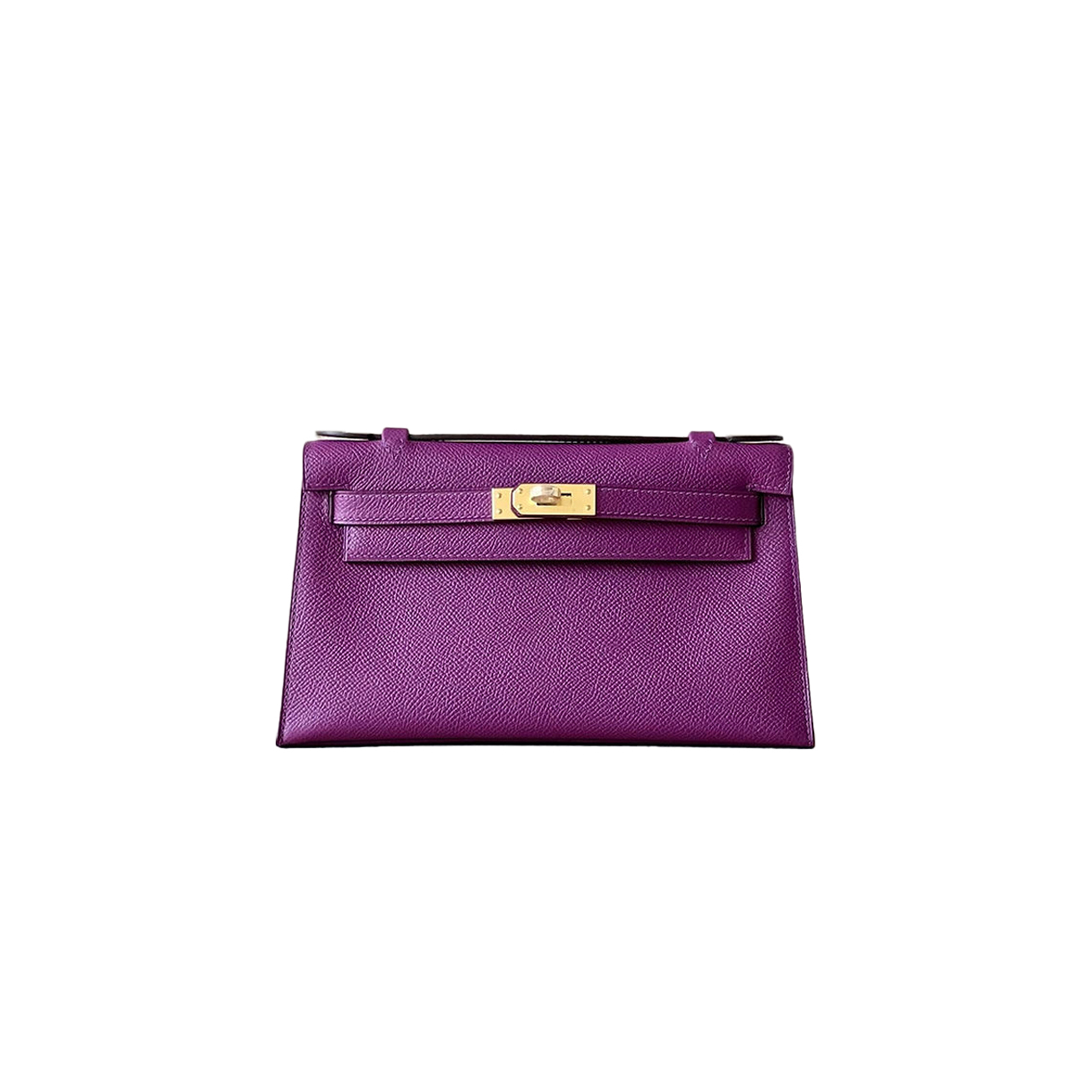 HERMES MASTER INI KELLY FIRST GENERATION EPSOM ANEMONE PURPLE (22*14*7cm) 